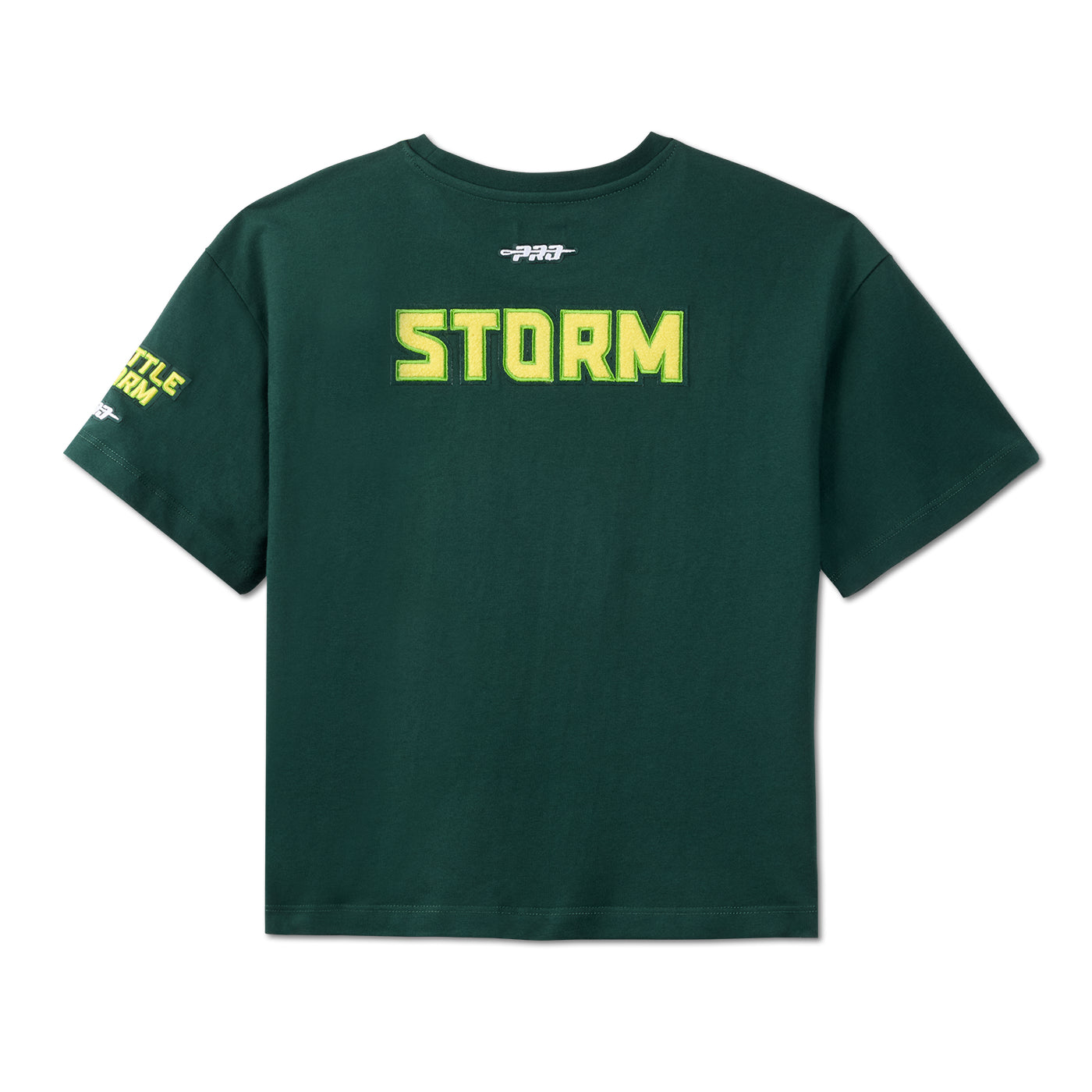 Girls Chenille Boxy Green Tee