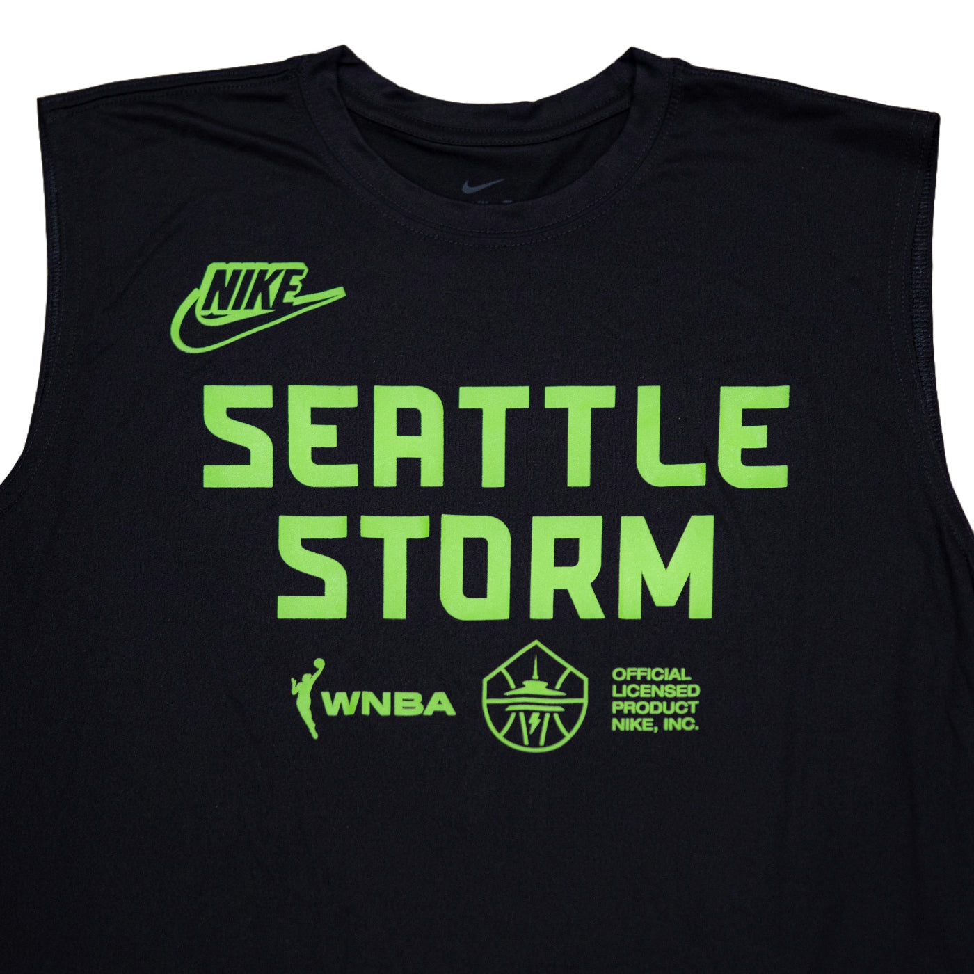 Bigtime Sleeveless Black Tee