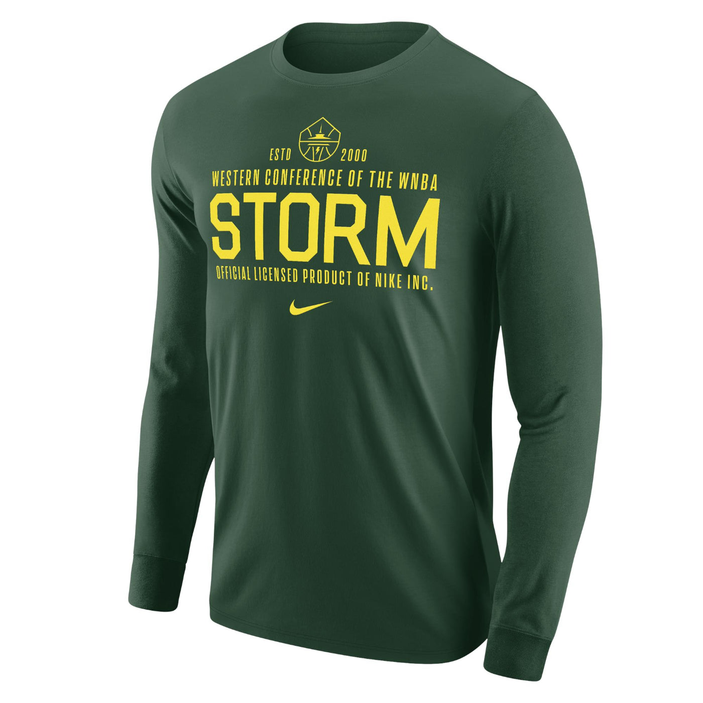 Seattle Storm Nike Wordmark Core Cotton Long Sleeve Tee