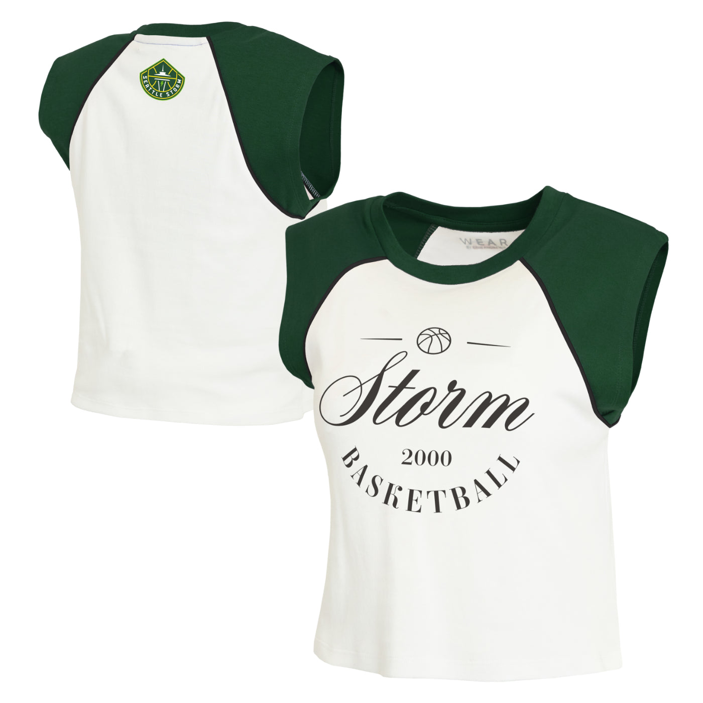 Wear by Erin Andrews Cropped Raglan Womens Tank