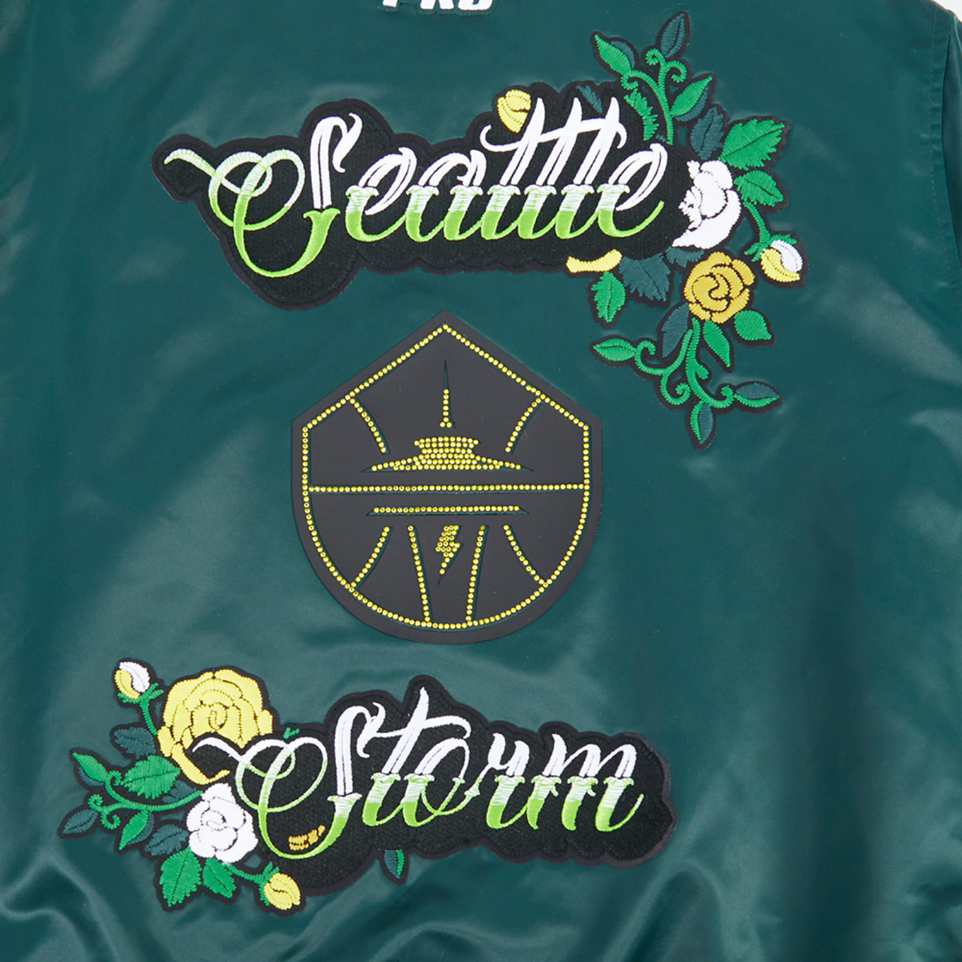 Pro Standard Womens Ink and Bloom Satin Jacket