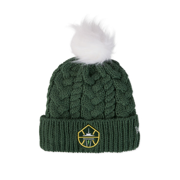 Womens Knit Pom Beanie