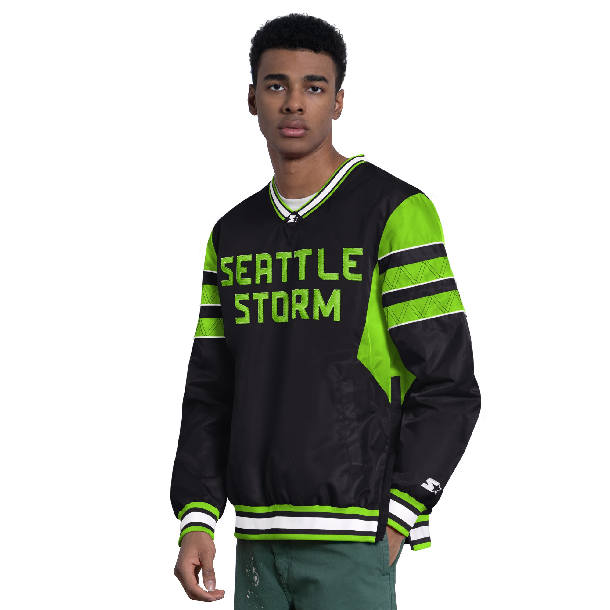shuro　ENFOLD ライムグリーン テーラードジャケット Starter Enforcer Jacket – Seattle Storm Team Shop