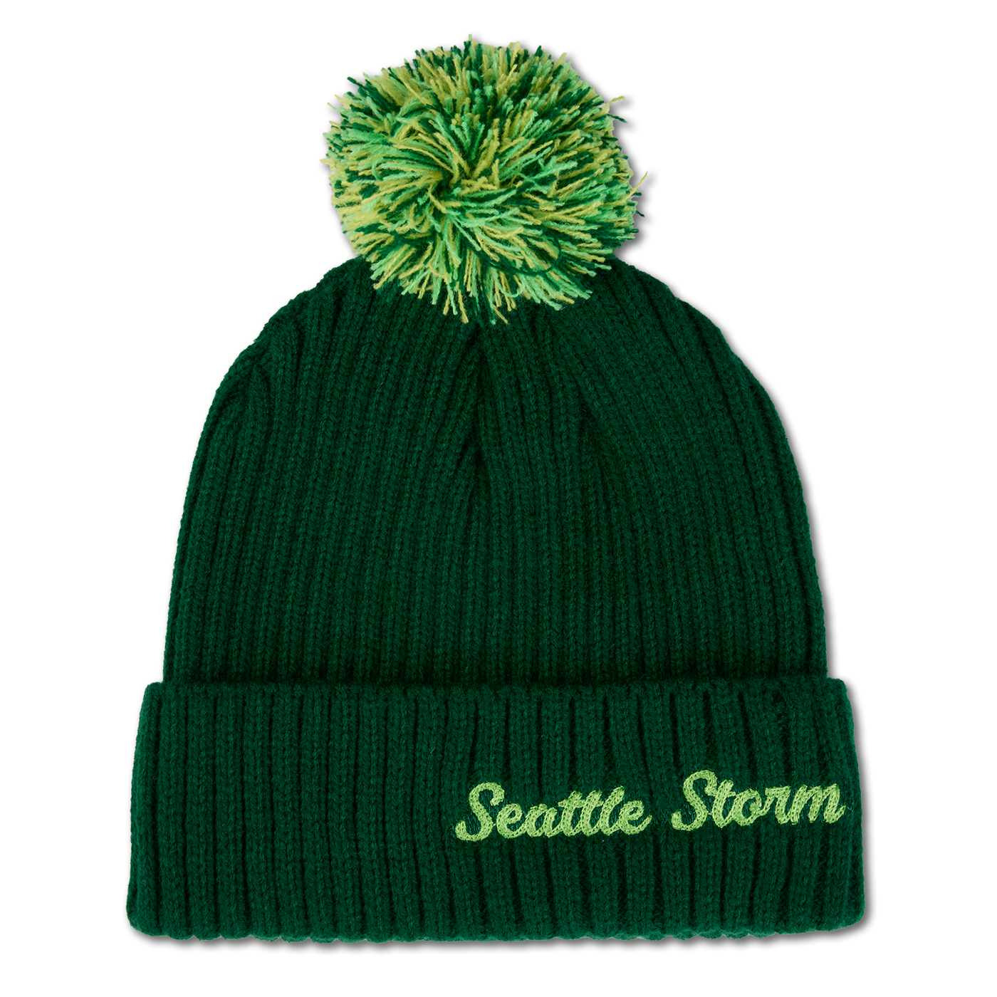 Seattle Chainstitch Pom Beanie
