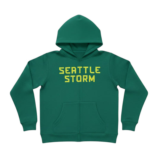Youth Wordmark Full Zip Hoodie