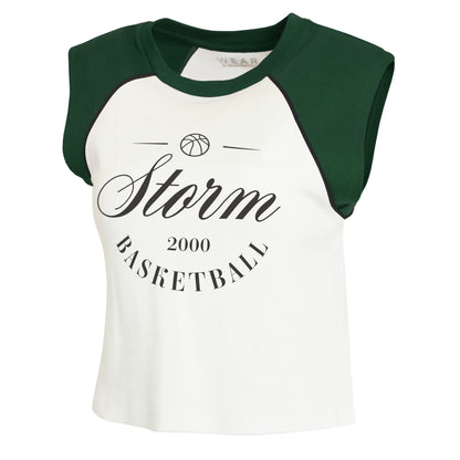 Wear by Erin Andrews Cropped Raglan Womens Tank