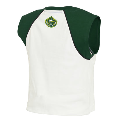 Wear by Erin Andrews Cropped Raglan Womens Tank