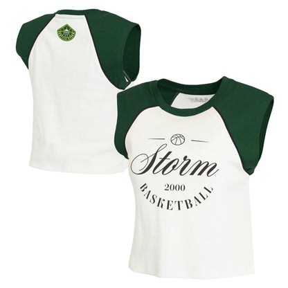 Wear by Erin Andrews Cropped Raglan Womens Tank