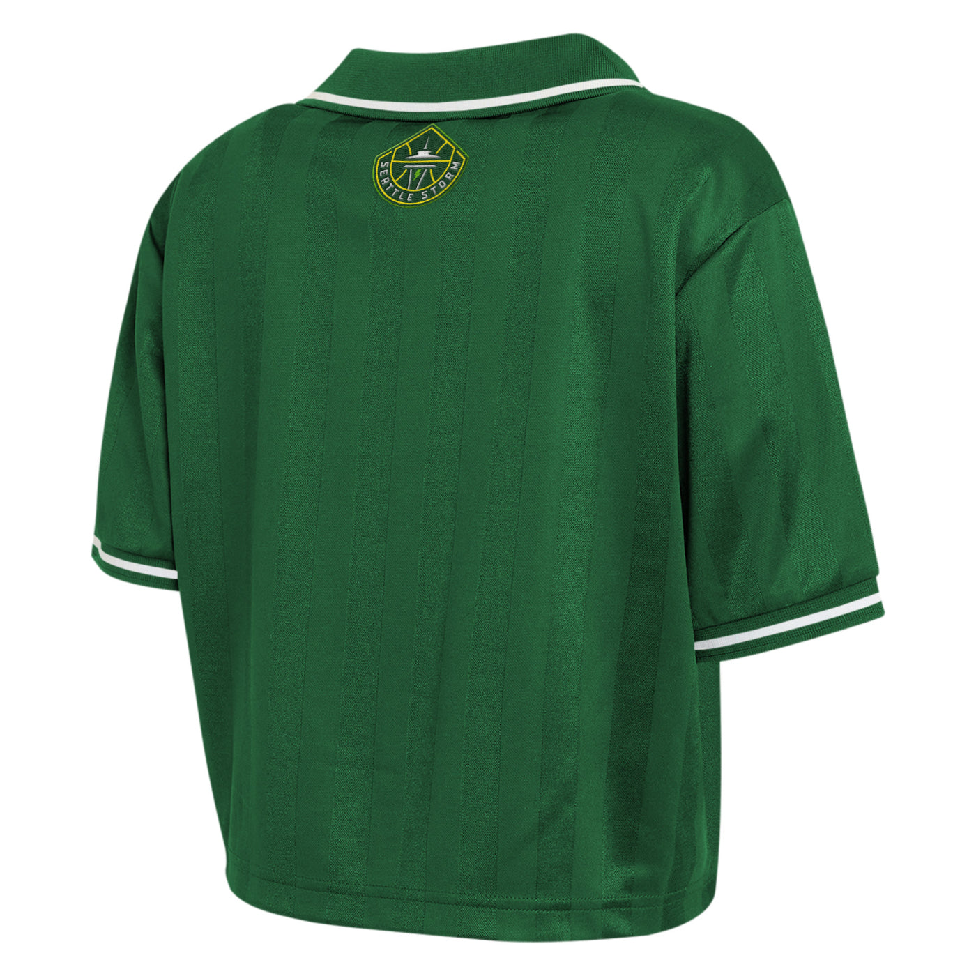 Wear by Erin Andrews Cropped Polo Womens Top – Seattle Storm Team Shop
