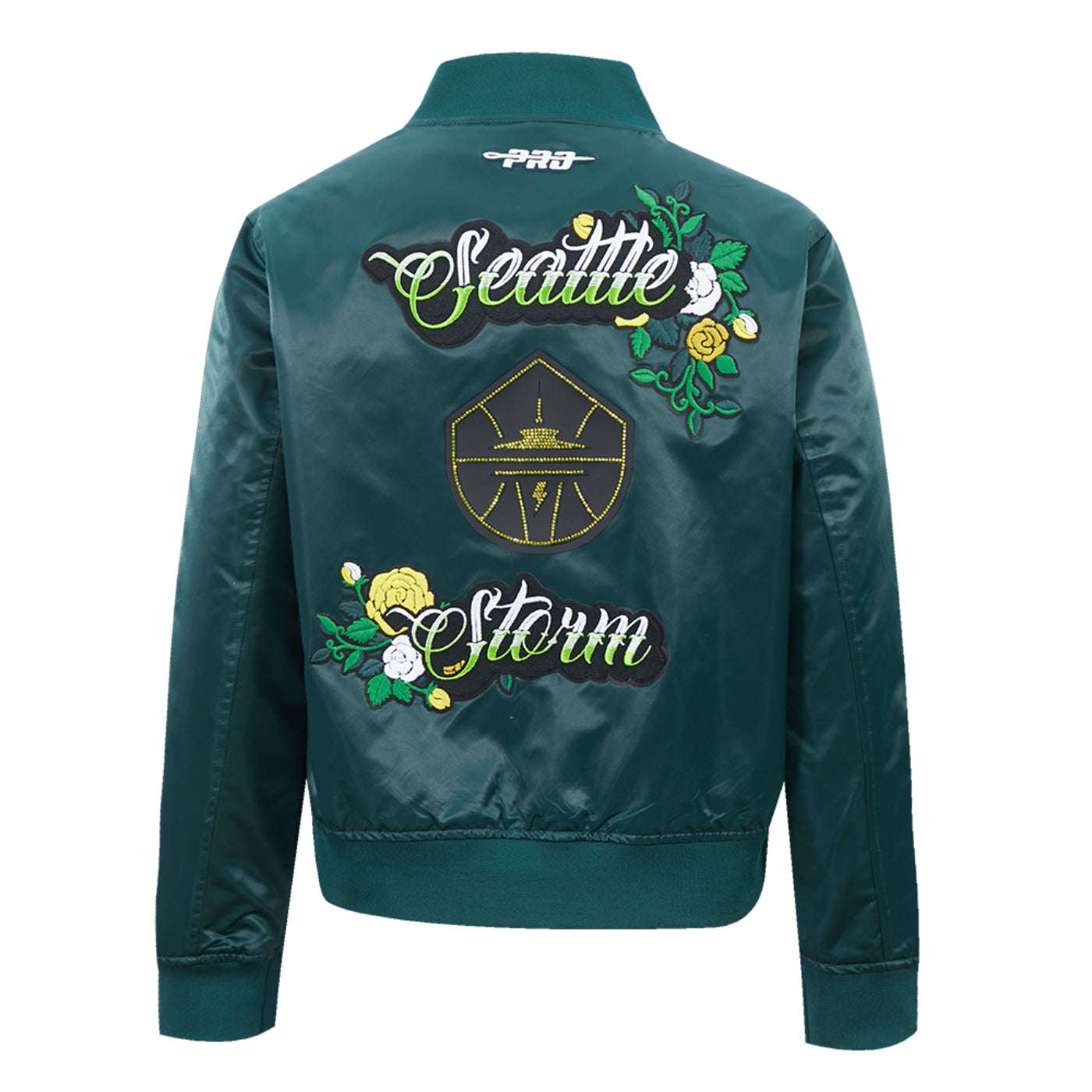 Pro Standard Womens Ink and Bloom Satin Jacket