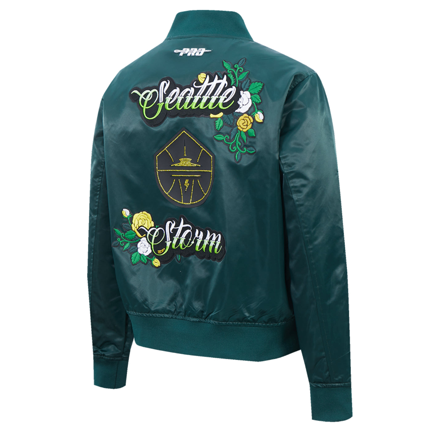 Pro Standard Womens Ink and Bloom Satin Jacket