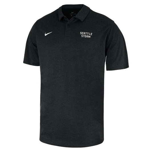Nike Wordmark Heather Black Polo
