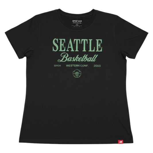 Sportiqe Womens Seattle Basketball Arcadia Tee