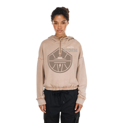 New Era Womens Primary Mocha Hoodie