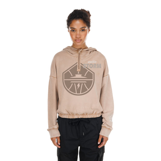 New Era Womens Primary Mocha Hoodie