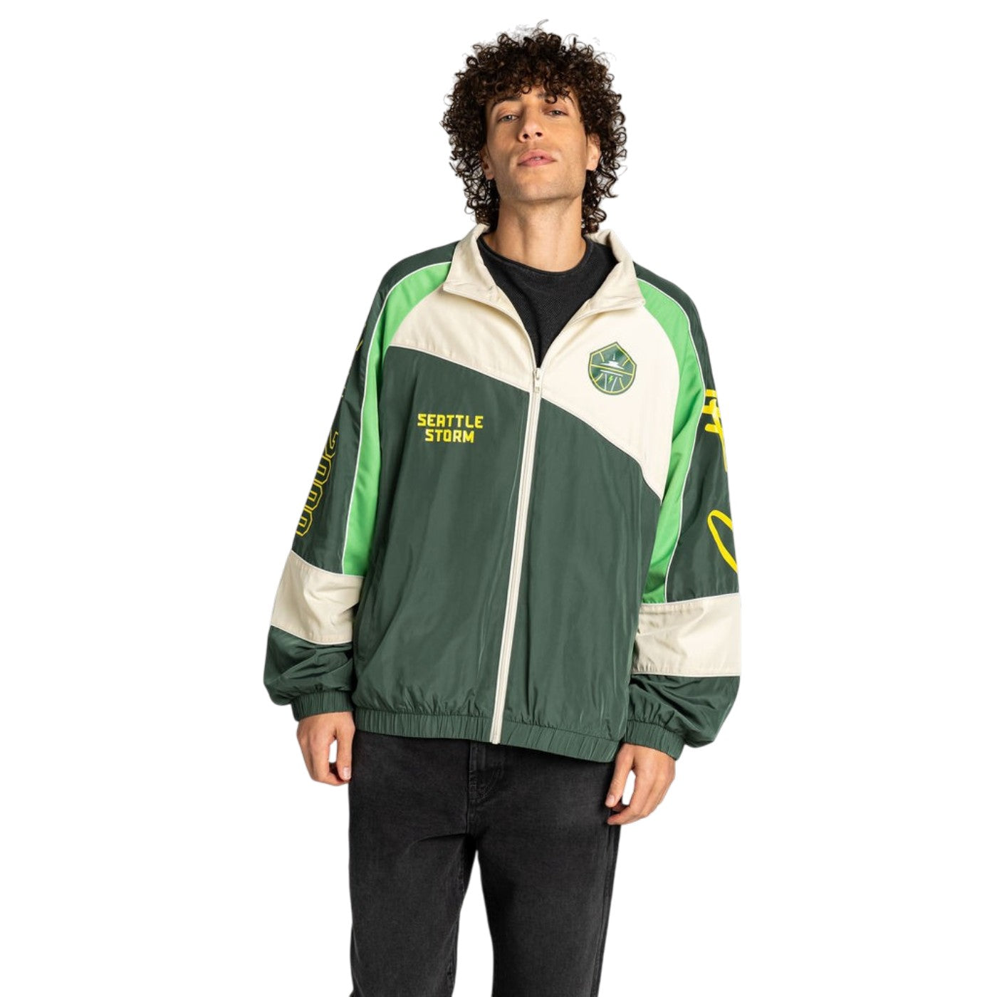 ブルゾン ROTOL TRACK JACKET GREEN Wild Collective Oversized Track Jacket – Seattle Storm Team Shop