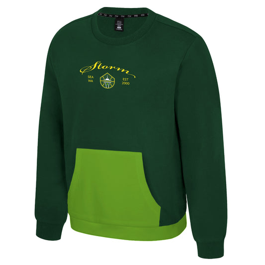 Colorblock Pocket Crewneck