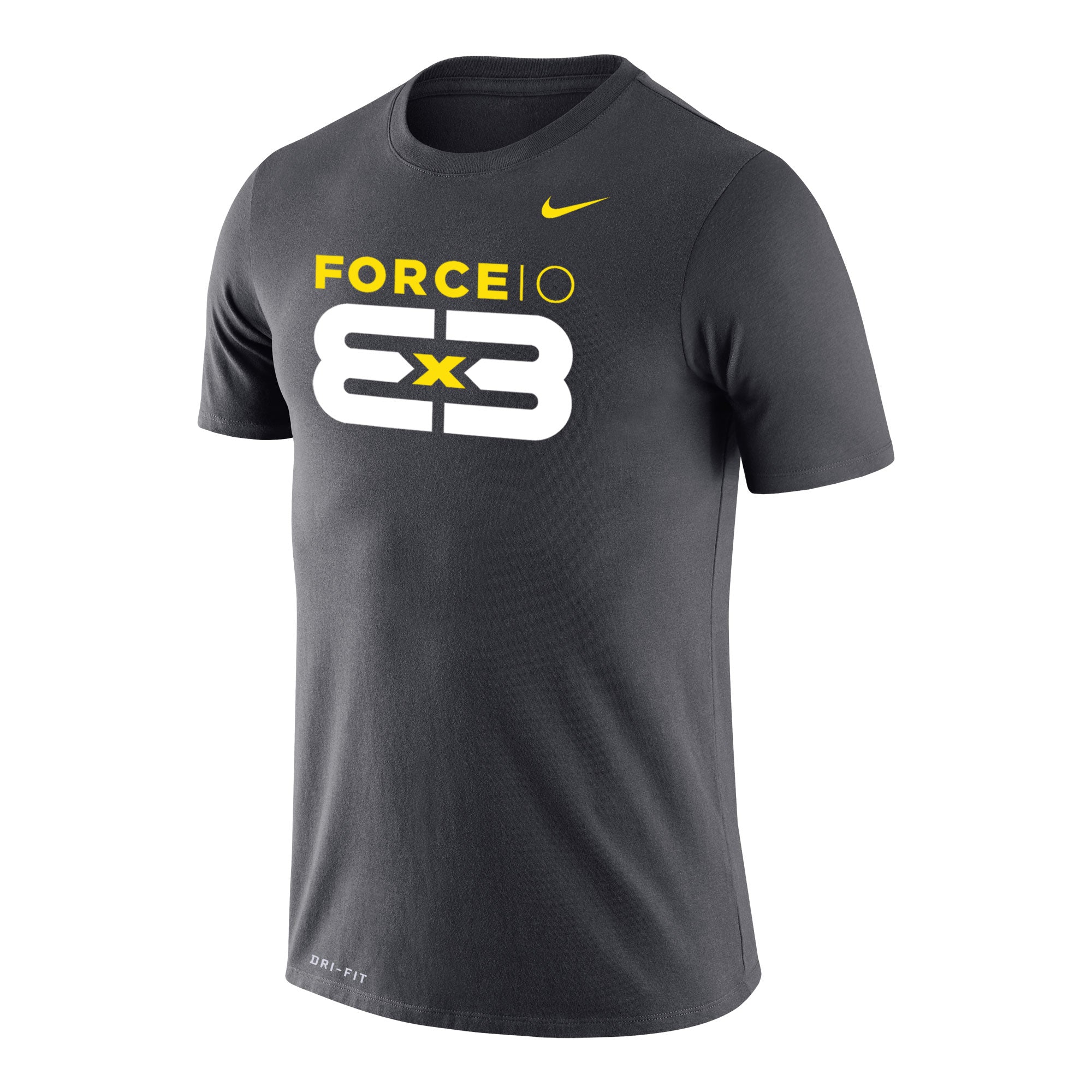 Force 10 3X3 Dri-FIT tee anthracite